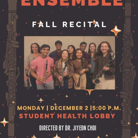 Clarinet Ensemble Fall 2024 Recital
