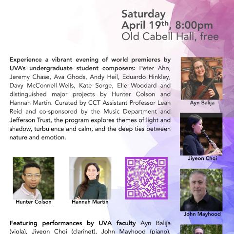 undergraduate composers concert poster 2025