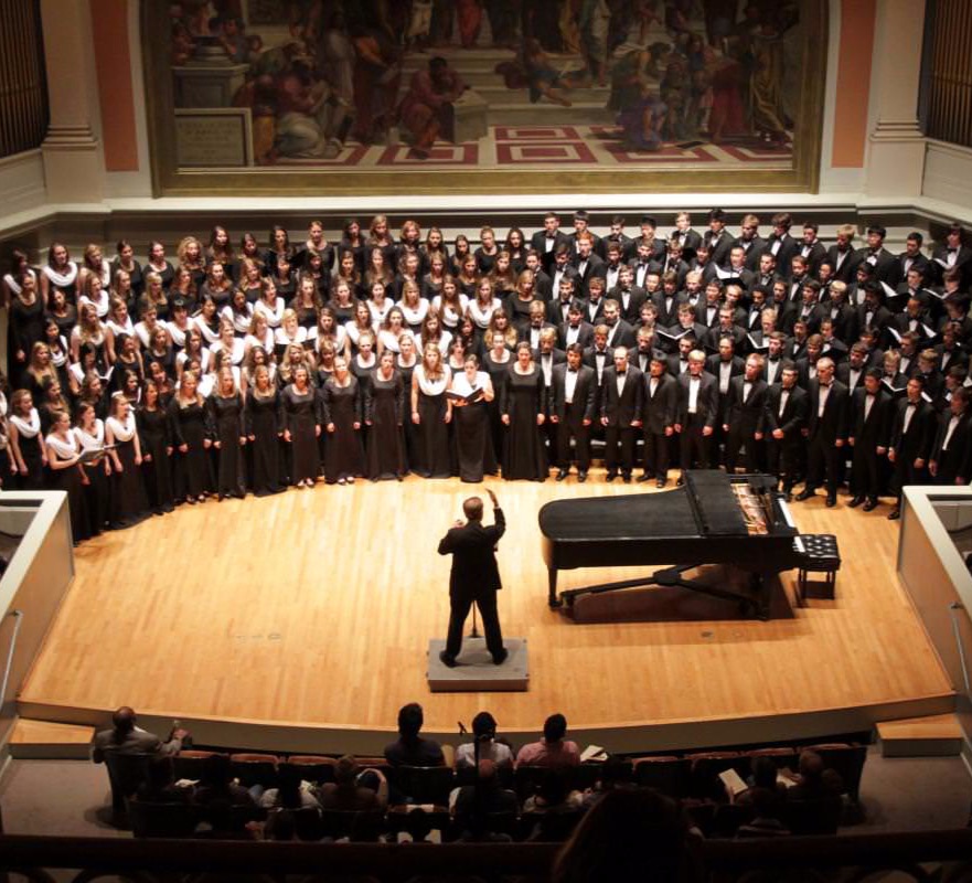 choral showcase - University Singers, Chamber Singers, Virginia Women's Chorus and Virginia Glee Club