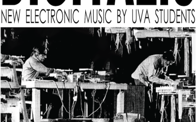 Poster of students with electronics