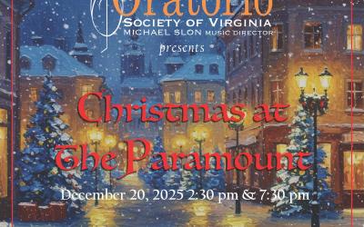 Oratorio  Christmas at the Paramount poster