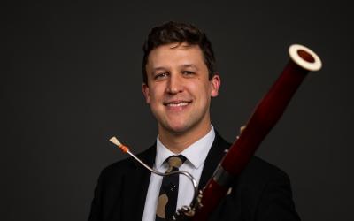Schuyler Jackson with bassoon